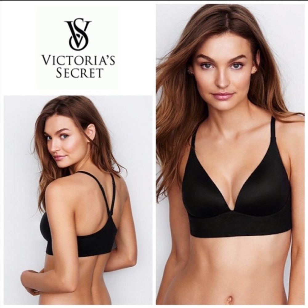 Victoria’s Secret Lightly Lined Plunge 34DD black